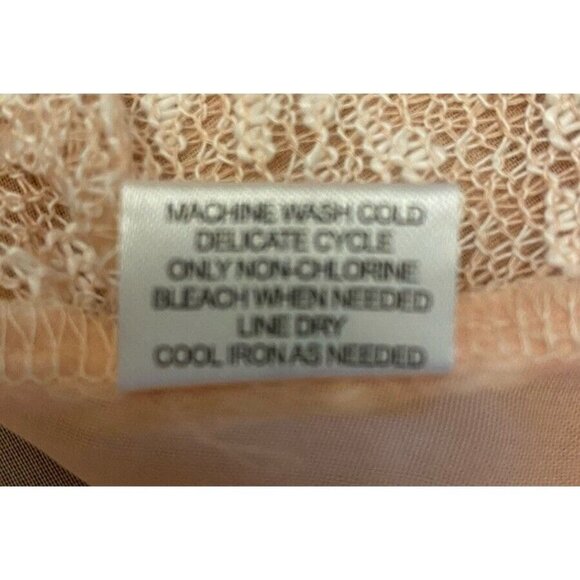 Extra Touch Women Tunic Size 1X Peach Textured Long Sleeve Top Sheer Detail NEW - Picture 9 of 9